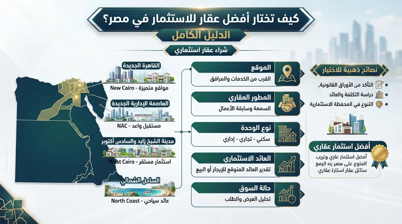 كيف تختار أفضل عقار للاستثمار في مصر؟