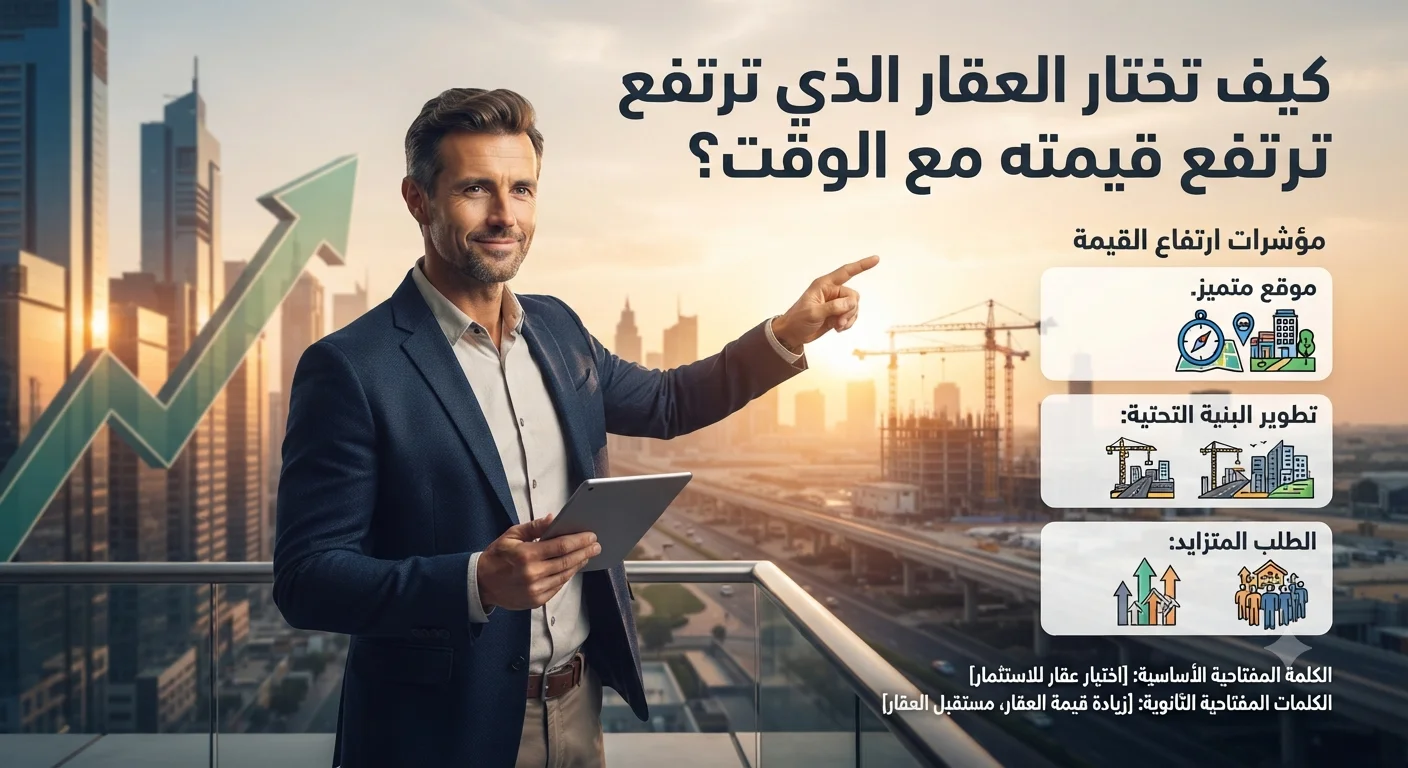 كيف تختار العقار الذي ترتفع قيمته مع الوقت؟