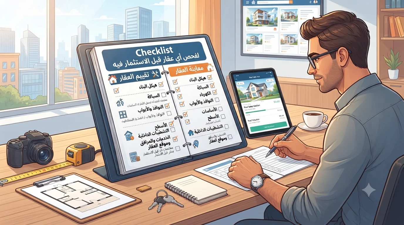 Checklist احترافية لفحص أي عقار قبل الاستثمار فيه
