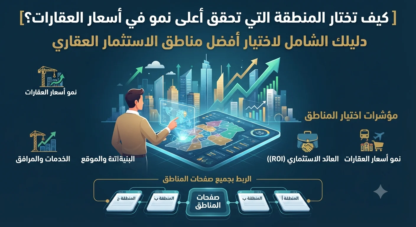 كيف تختار المنطقة التي تحقق أعلى نمو في أسعار العقارات؟