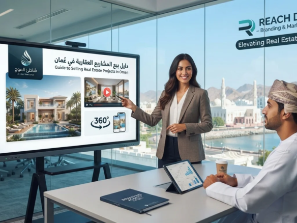 كيف تستخدم شركات العقارات branding and marketing agency in Oman لبيع المشاريع بشكل أسرع؟