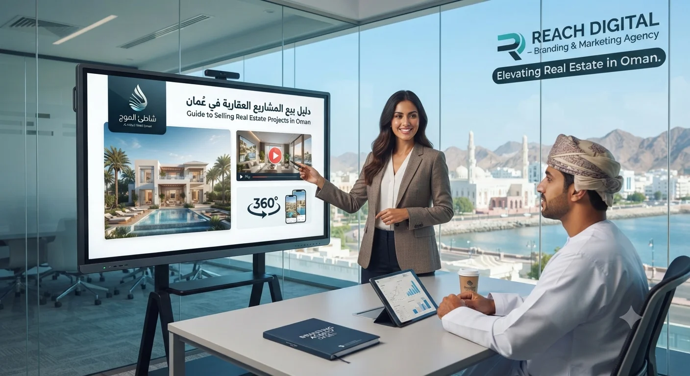 كيف تستخدم شركات العقارات branding and marketing agency in Oman لبيع المشاريع بشكل أسرع؟