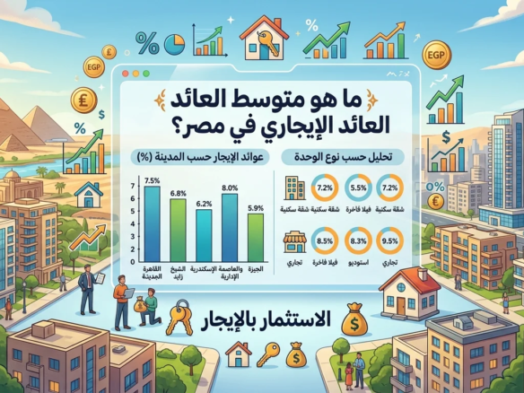 ما هو متوسط العائد الإيجاري في مصر؟