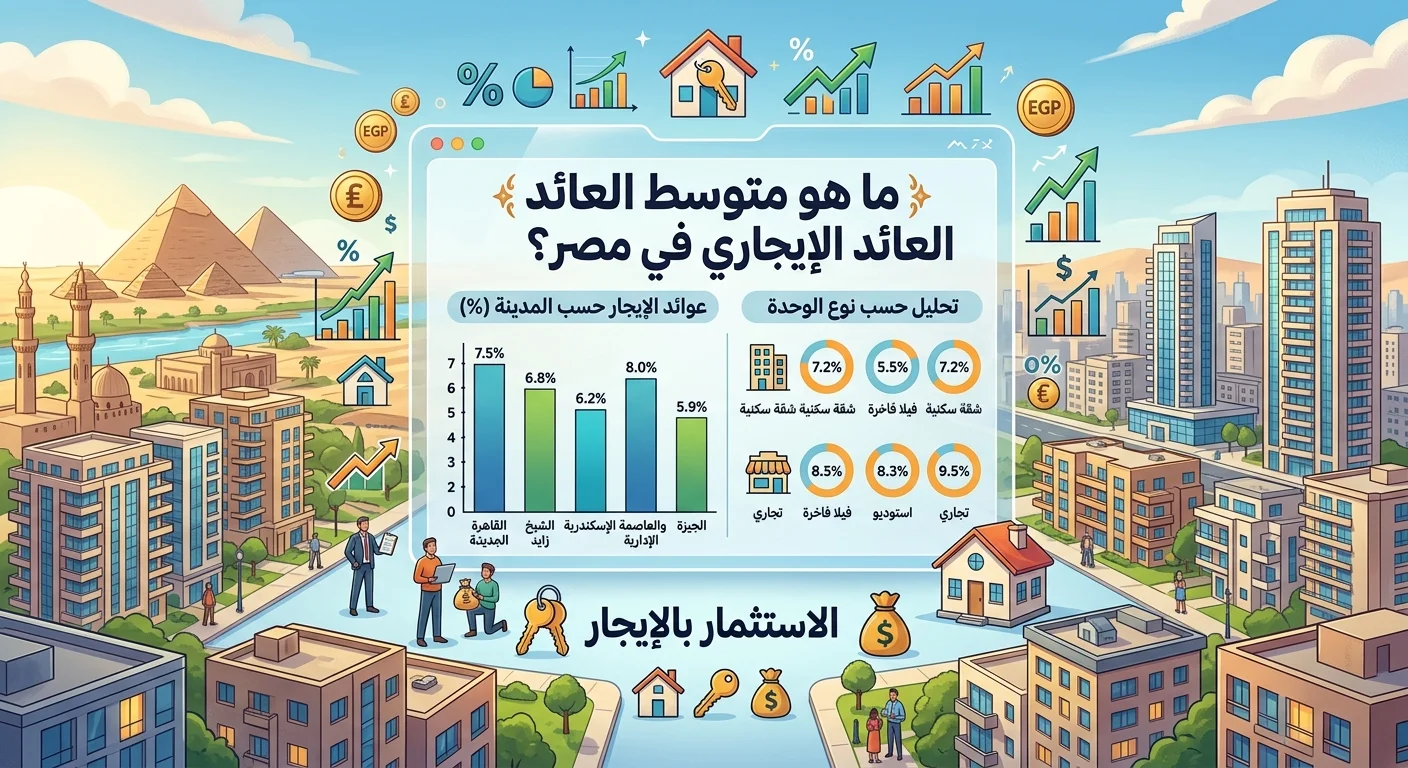 ما هو متوسط العائد الإيجاري في مصر؟