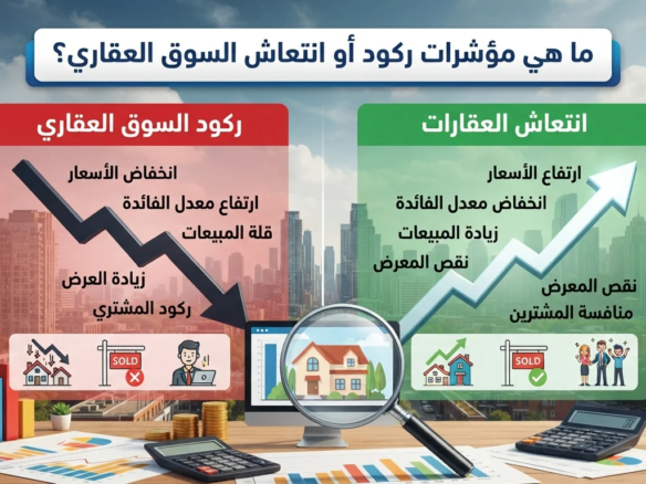 ما هي مؤشرات ركود أو انتعاش السوق العقاري؟
