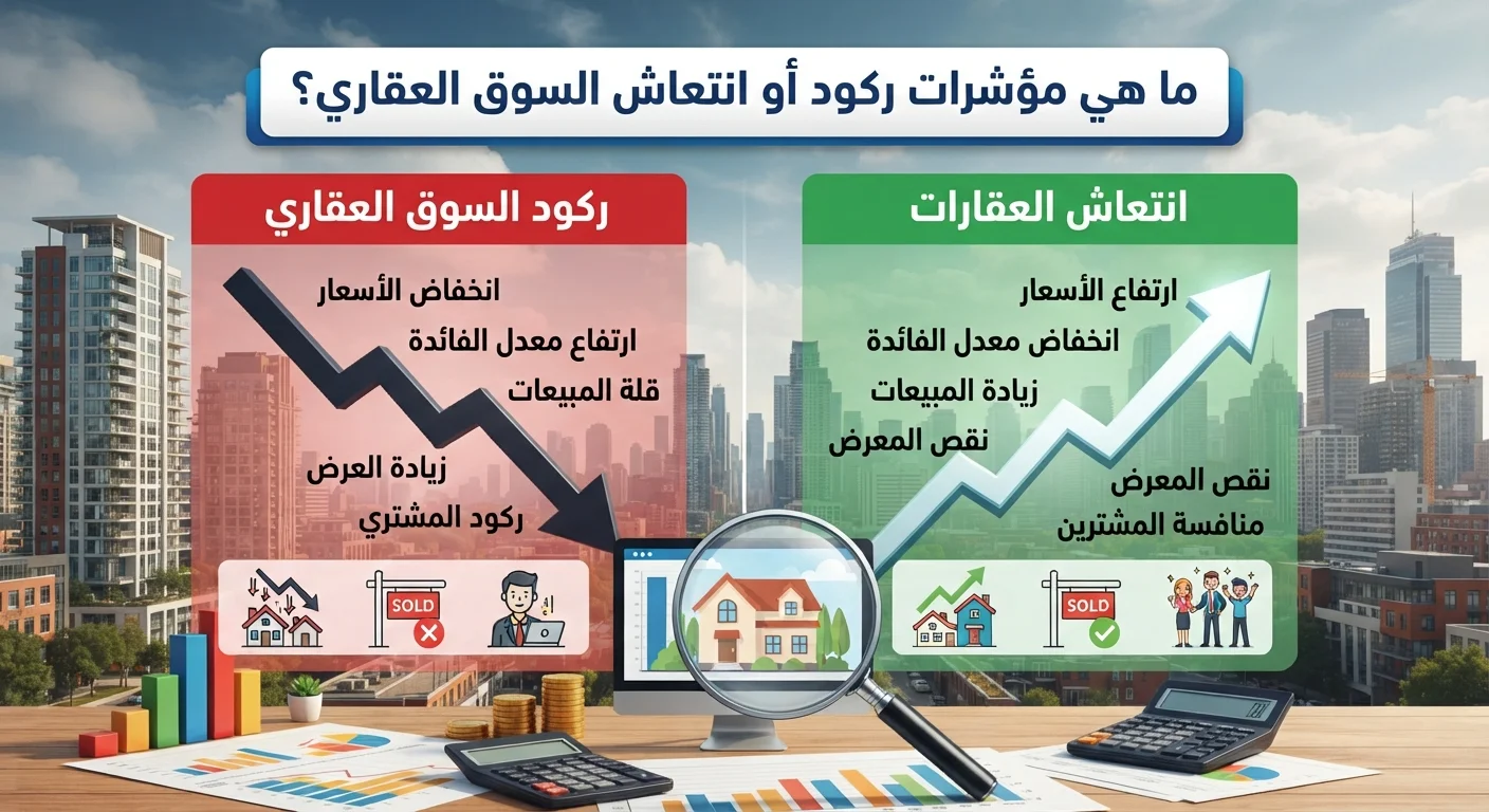 ما هي مؤشرات ركود أو انتعاش السوق العقاري؟